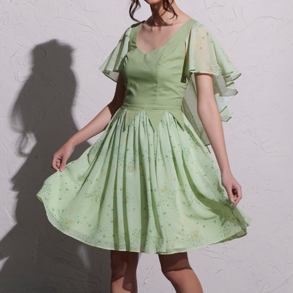 Disney Tinkerbell Peter Pan Retro Dress Hot Topic Cosplay Tinker Bell‎
